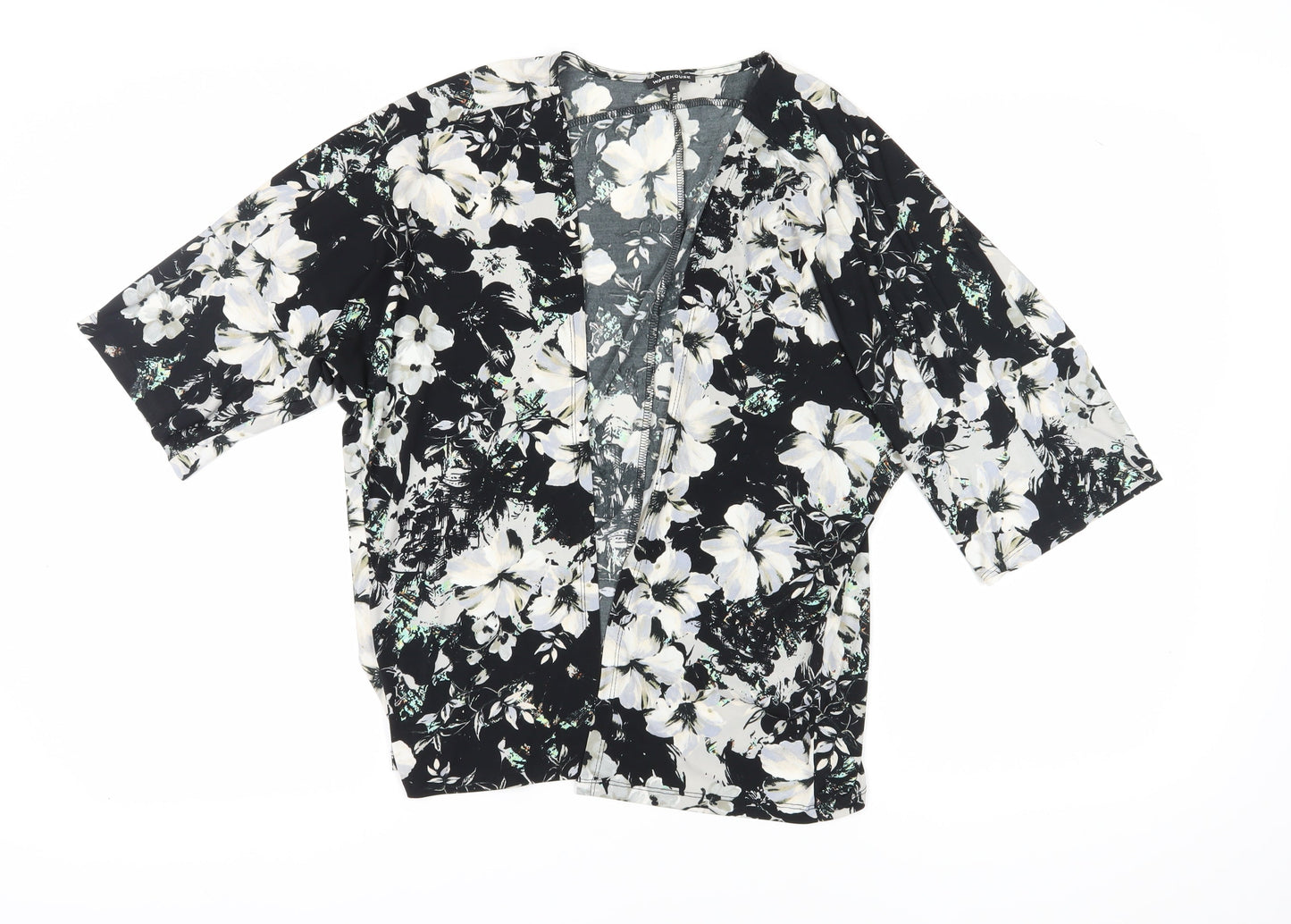 Womens UK Size M Warehouse Multicoloured Kimono Blouse