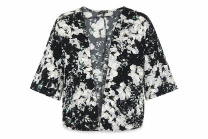 Womens UK Size M Warehouse Multicoloured Kimono Blouse