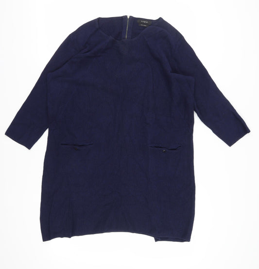 Marks and Spencer Women's Blue Shift Dress Size 18