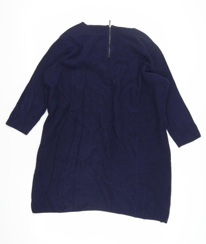 Marks and Spencer Women's Blue Shift Dress Size 18