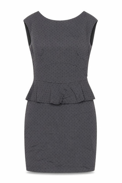 Louche Women's Black Polka Dot Sheath Dress, Size 8