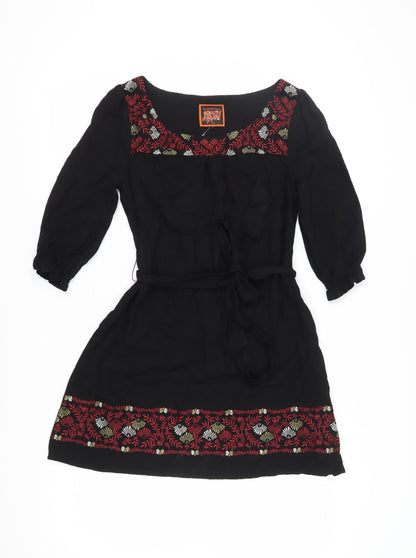 Butterfly by MW Women's Black Shift Dress Size 10
