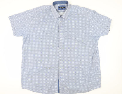 Britches Men's Blue Geometric Button-Up Shirt 3XL