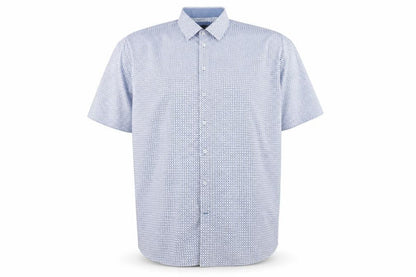 Britches Men's Blue Geometric Button-Up Shirt 3XL