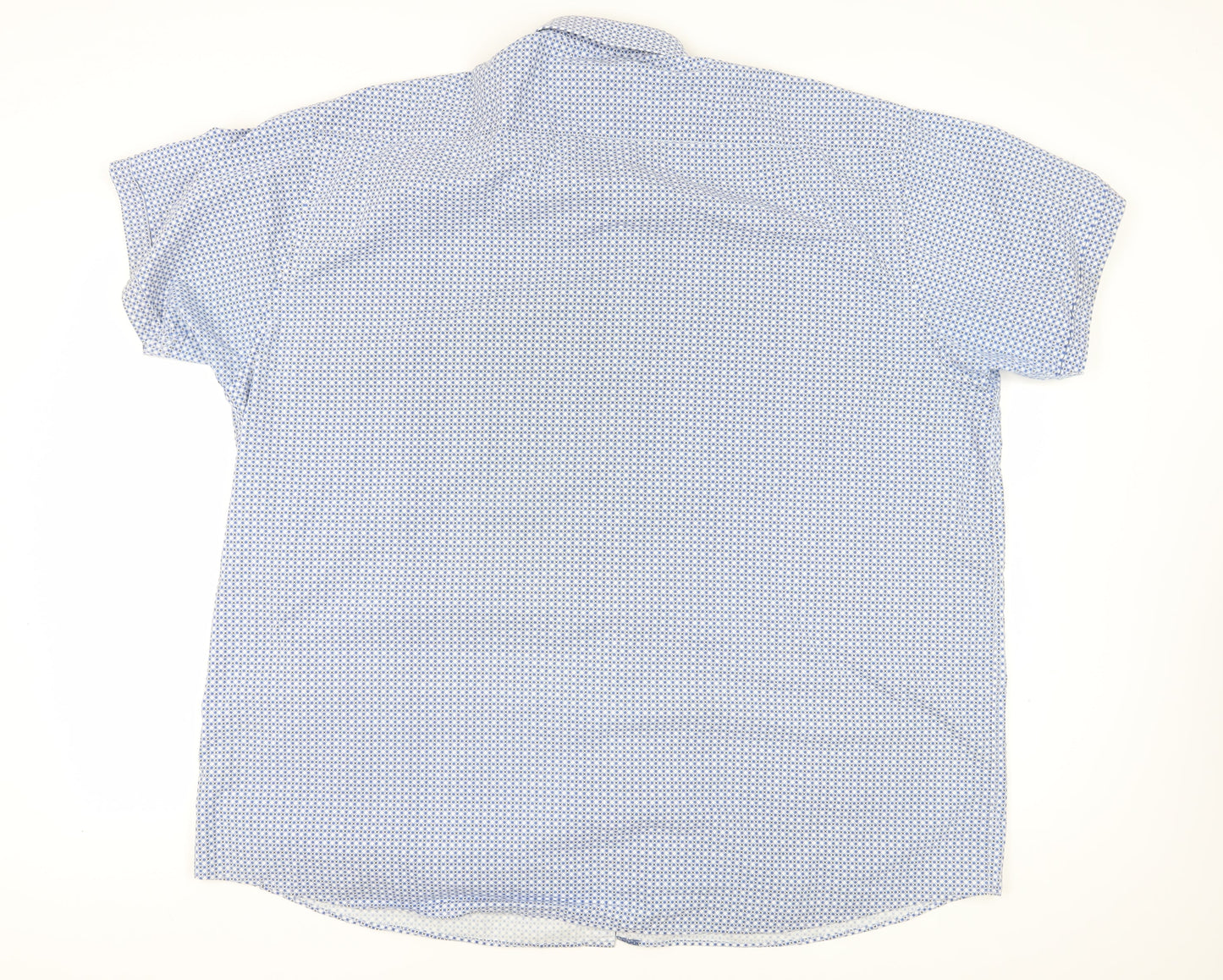 Britches Men's Blue Geometric Button-Up Shirt 3XL