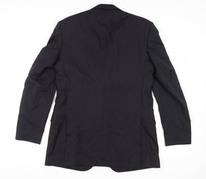 Aquascutum Men's Blazer Blue Size 42L Classic