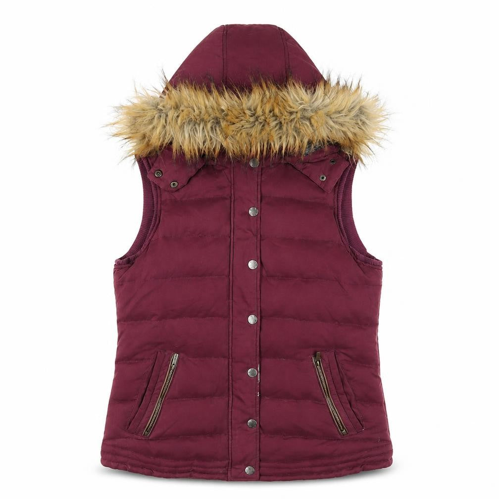 Womens UK Size 12 Fatface Red Puffer Jacket