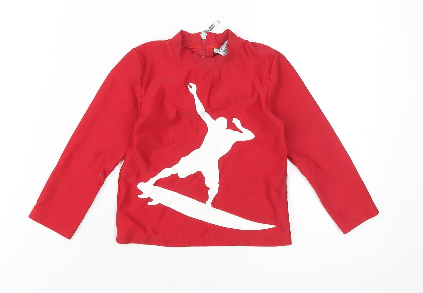 Babes in the Shade Boys Red Surfing T-Shirt, 3 Years