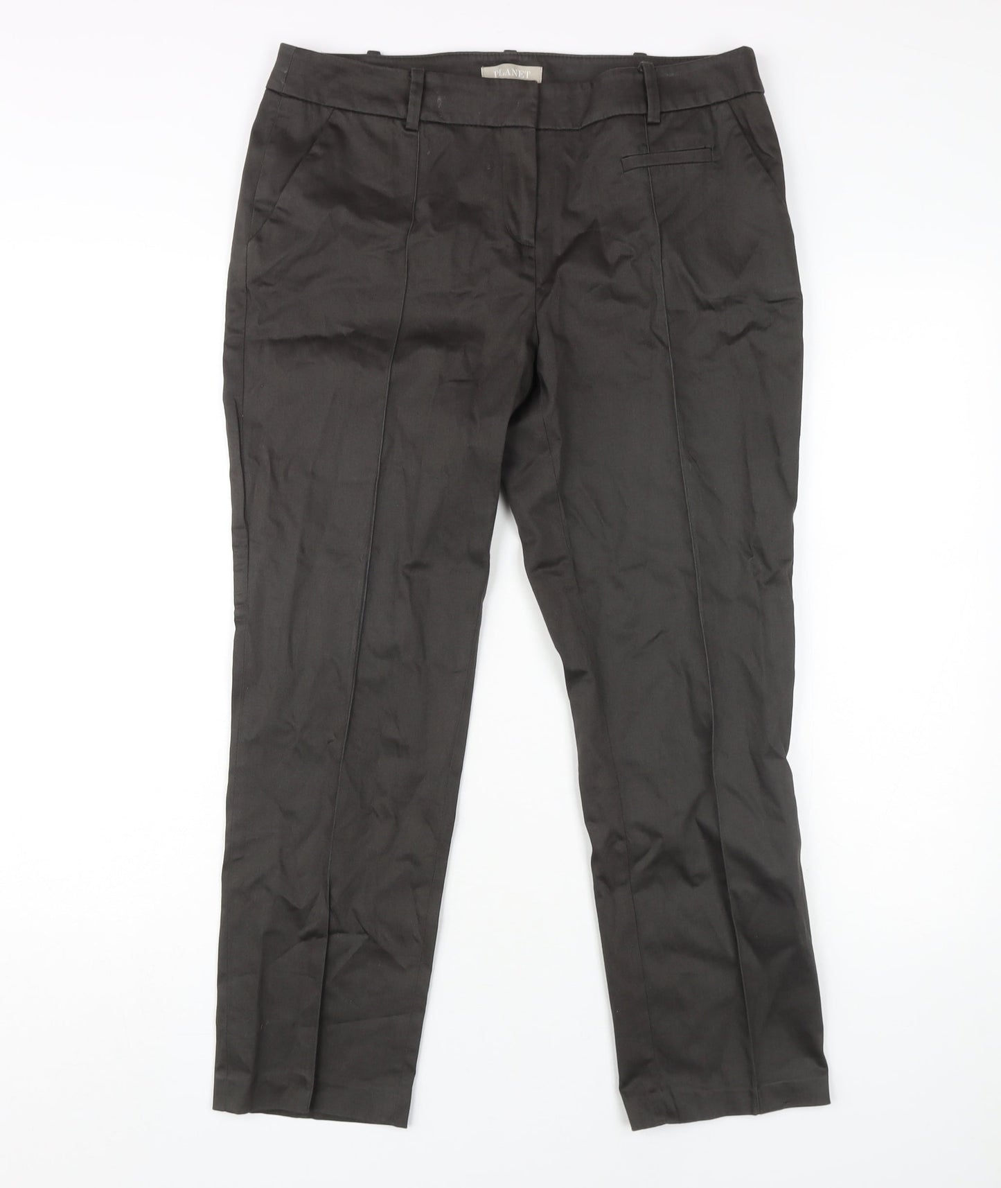 Womens UK Size 12 Planet  Chino Black Trousers