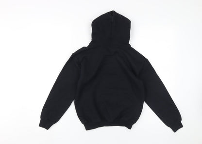 Disney Girls Black Olaf Hoodie S Pullover Graphic