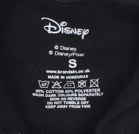 Disney Girls Black Olaf Hoodie S Pullover Graphic