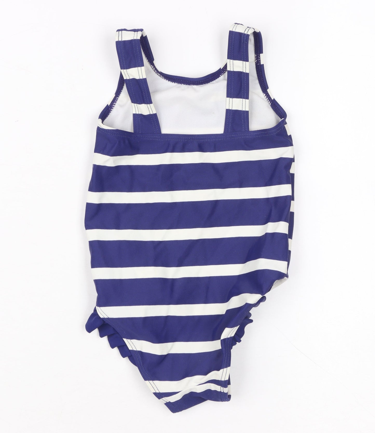 Disney Girls Blue Striped Minnie Mouse One Piece Swimwear