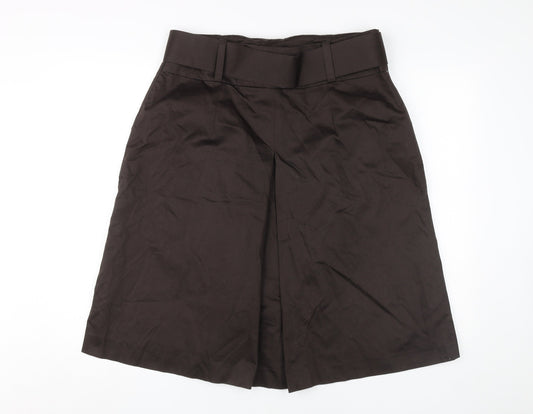 Next Women Brown Size 16 Skirt with Buckle Accent