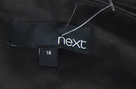 Next Women Brown Size 16 Skirt with Buckle Accent