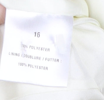 Womens UK Size 16 Windsmoor Ivory Overcoat