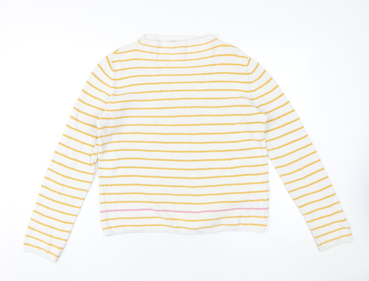 Pieces Women's Multicoloured Striped Pullover, S