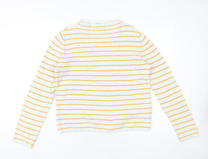 Pieces Women's Multicoloured Striped Pullover, S
