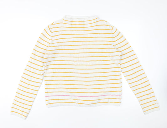 Pieces Women's Multicoloured Striped Pullover, S