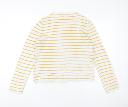 Pieces Women's Multicoloured Striped Pullover, S