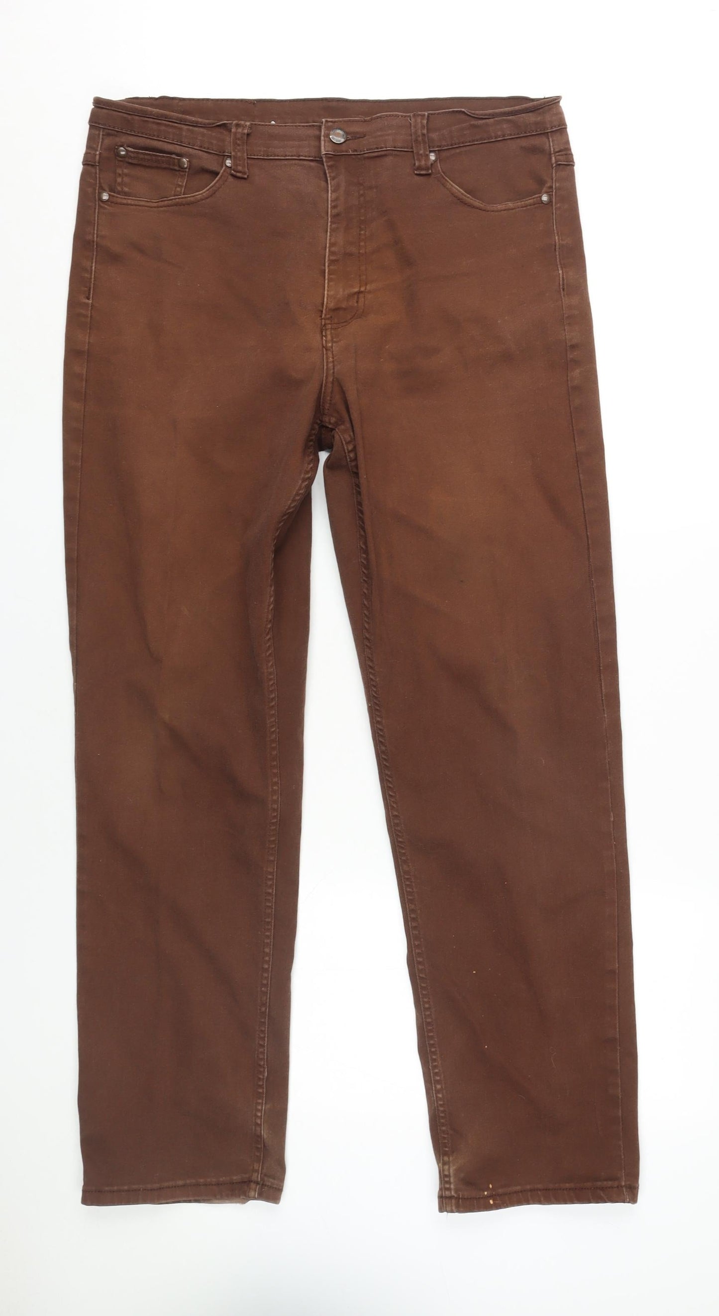 Cotton Traders Men's Brown Straight Jeans Size 36