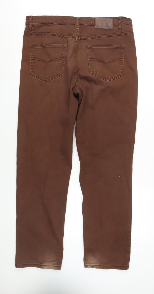 Cotton Traders Men's Brown Straight Jeans Size 36