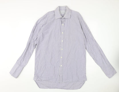 Mens UK Collar Size 15.535 Charles Tyrwhitt Smart Blue  Dress Shirt