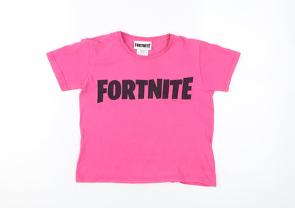 Fortnite Girls Pink T-Shirt 7-8 Years