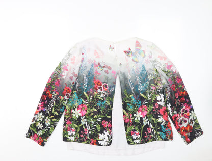 Womens UK Size 8 Wallis Multicoloured Basic Blouse