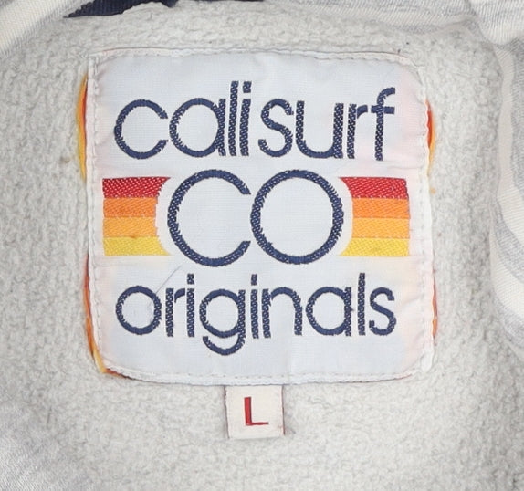 Calisurf Women's Grey Hoodie L - Casual 70s Style