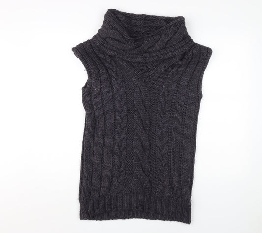 Womens UK Size 8-10 Marks and Spencer Grey Vest Jumper