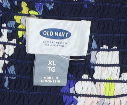 Old Navy Women's Multicoloured XL A-Line Floral Dress