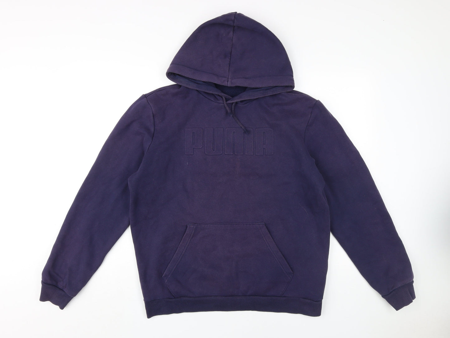 Mens UK Size M PUMA Purple Pullover Hoodie