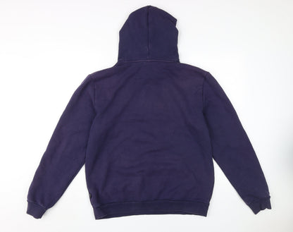 Mens UK Size M PUMA Purple Pullover Hoodie