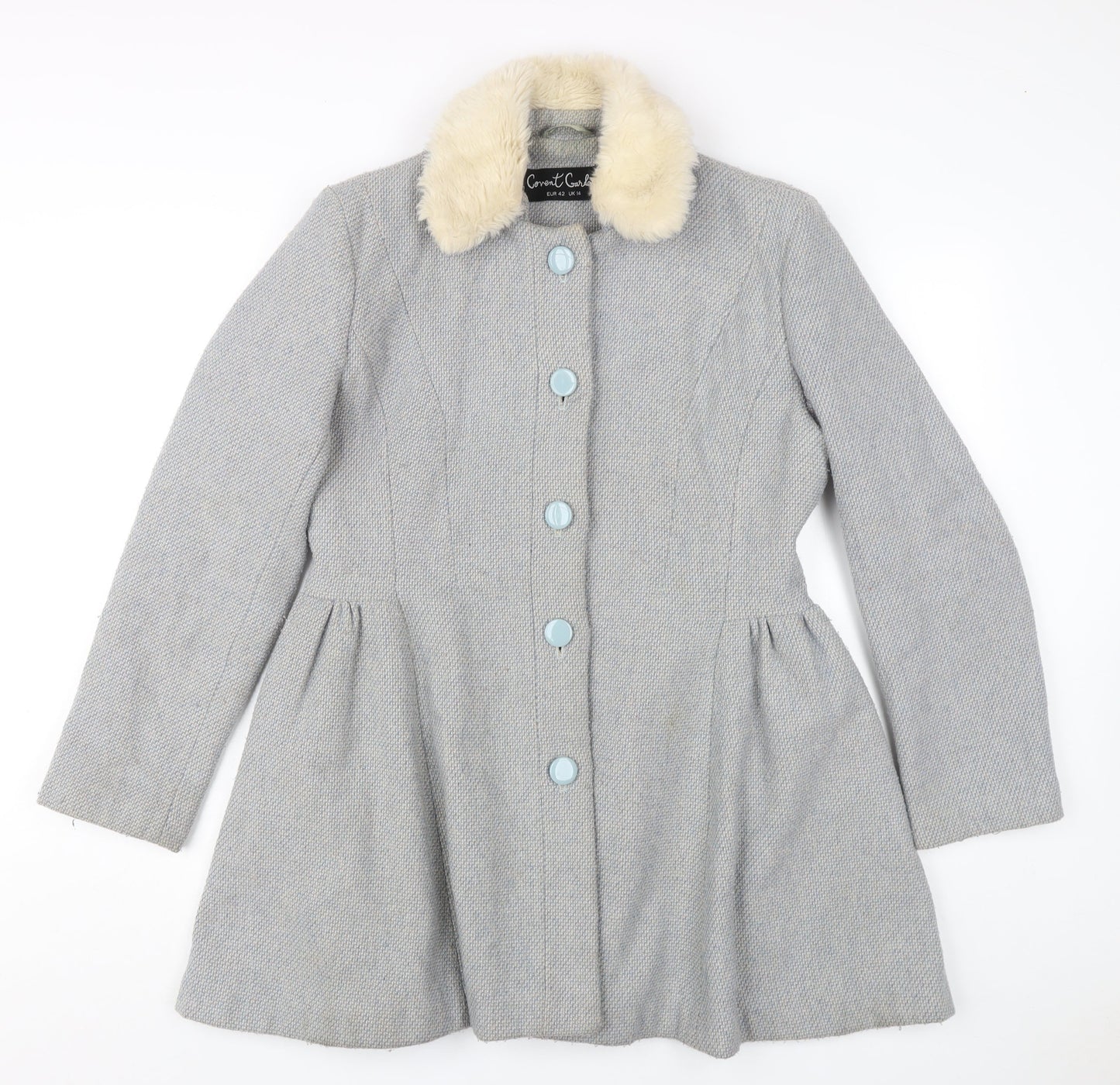 Womens UK Size 14 Covent Garden Grey Overcoat