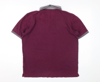 Champion Men's Purple Polo Shirt L Size Casual