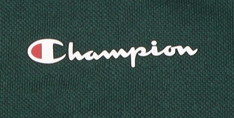 Champion Men's Green Polo Shirt - Medium Size