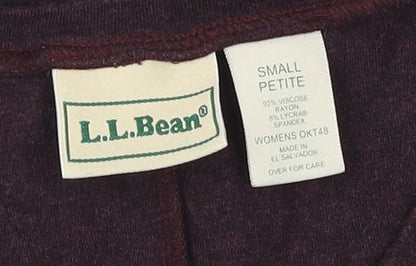L.L. Bean Women's Purple Long Sheath Dress S