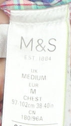 Marks and Spencer Men's Multicoloured Check Shirt M