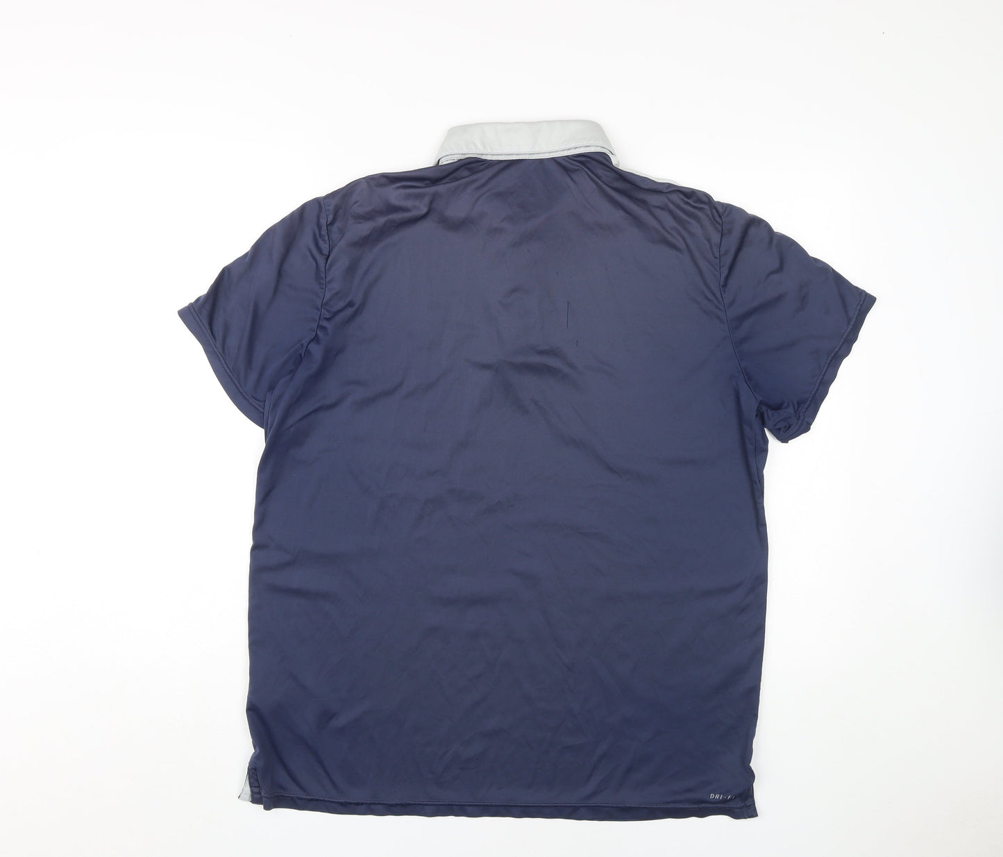 Nike Men's Blue XL Polo Top for Gym & Training