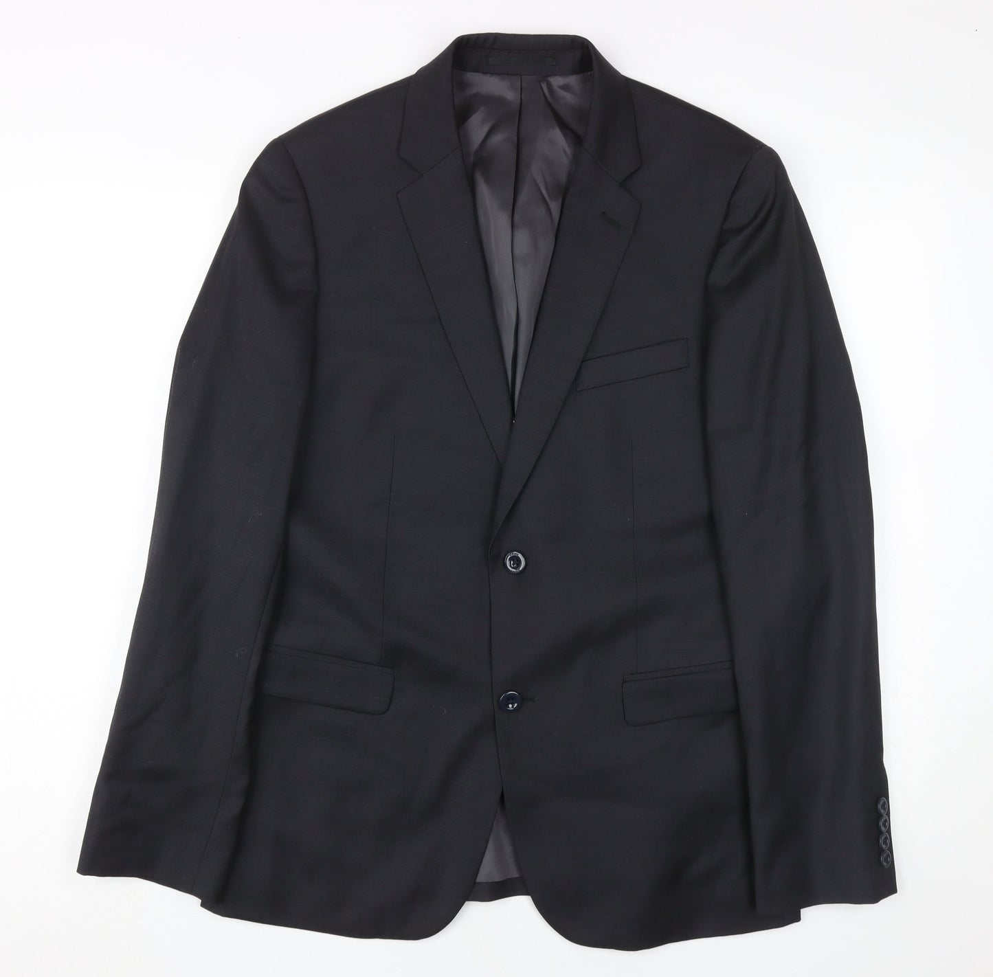 Mens UK Size 40 DKNY Regular Black Suit Jacket