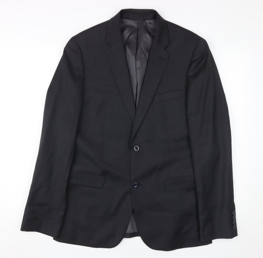 Mens UK Size 40 DKNY Regular Black Suit Jacket