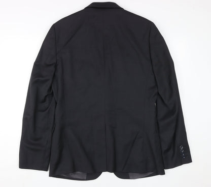 Mens UK Size 40 DKNY Regular Black Suit Jacket
