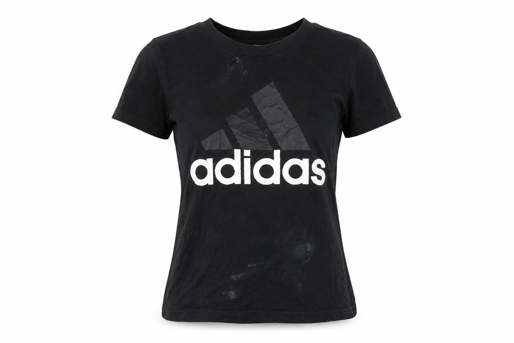 Front view of Adidas Women's Black XS T-Shirt, Casual Sporty Style