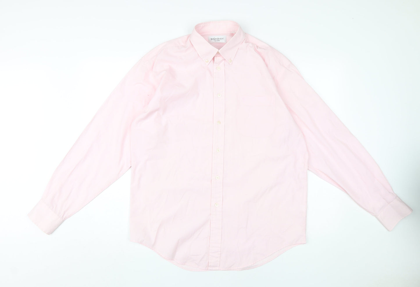 Yves Saint Laurent Men's Pink Dress Shirt Size 39