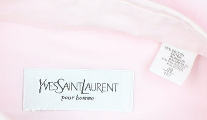 Yves Saint Laurent Men's Pink Dress Shirt Size 39