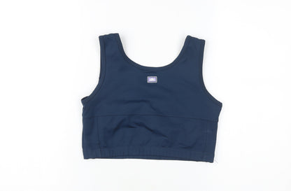 Ellesse Women's Blue Cropped Tank Top, Size 14