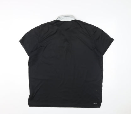 Nike Men's Black XL Polo Shirt, Gym-Ready
