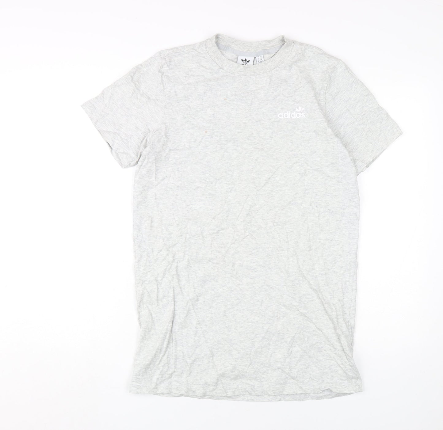 Unisex Adults UK Size XS adidas Grey Basic T-Shirt