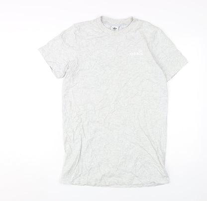 Unisex Adults UK Size XS adidas Grey Basic T-Shirt