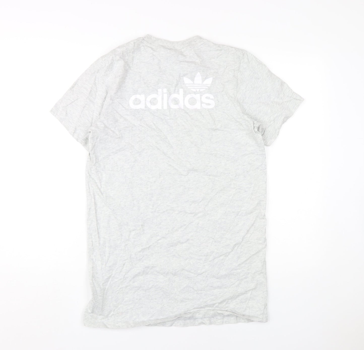 Unisex Adults UK Size XS adidas Grey Basic T-Shirt